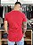 Camiseta Longline Vermelha Escritas Foil - Kreta - Imagem 3