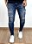 Calça Jeans Super Skinny Escura Destroyed Dirty - Creed*+ - Imagem 1