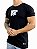 Camiseta Longline Masculina Preta Logo Chenille Kreta [ - Imagem 1