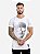 Camiseta Longline Masculina Branca Skull Fix Pedraria Kreta [ - Imagem 3