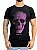 Camiseta Longline Preta Masculina Skull Fix Pedraria Kreta - Imagem 1
