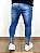 Calça Jeans Masculina Super Skinny Média NEW YORK Bordado*+ - Imagem 5