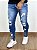 Calça Jeans Masculina Super Skinny Média NEW YORK Bordado*+ - Imagem 3