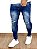 Calça Jeans Masculina Super Skinny Média Rasgo No Joelho New* - Imagem 3