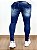 Calça Jeans Masculina Super Skinny Média Rasgo No Joelho New* - Imagem 6