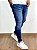 Calça Jeans Masculina Super Skinny Escura Basica Sem Rasgo* - Imagem 2