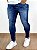 Calça Jeans Masculina Super Skinny Escura Basica Sem Rasgo* - Imagem 3