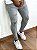 Calça Jeans Masculina Super Skinny Cinza Respingo Destroyed* - Imagem 4
