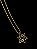Colar Masculino Corrente Dourada Estrela De Davi* - Imagem 1
