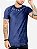 Camiseta Masculina Longline Veludo Azul Marinho Name Totanka* - Imagem 2