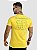 Camiseta Masculina Longline Amarela Brasão Brasil Fb Clothing % - Imagem 5