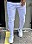 Calça Jeans Masculina Super Skinny Branca Basica Sem Rasgo* - Imagem 1