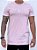 Camiseta Masculina Longline Rosa Claro Logo Central - Aposss - Imagem 2