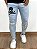 Calça Jeans Masculina Super Skinny Clara Caveira Courino Jay* - Imagem 1