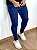 Calça Jeans Masculina Super Skinny Escura Detalhe Tinta Lateral - Imagem 4
