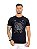 Camiseta Longline Masculina Preta Logo Hexagonal Prata - Imagem 1