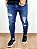 Calça Jeans Masculina Super Skinny Destroyed Com Detalhes* - Imagem 3