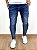 Calça Jeans Masculina Super Skinny Escura Basica Sem Rasgo V2* - Imagem 1