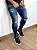 Calça Jeans Masculina Super Skinny Escura Minimal Com Forro* - Imagem 4