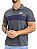 Camisa Polo Masculina Superior Cinza Com Azul Escuro Box Paris [ - Imagem 4