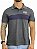 Camisa Polo Masculina Superior Cinza Com Azul Escuro Box Paris [ - Imagem 1