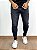 Calça Jeans Masculina Super Skinny Preta Lavada Destroyed Leve* - Imagem 1