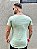 Camiseta Longline Masculina Verde Marmorizada Logo Básico # - Imagem 3