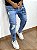 Calça Jeans Masculina Super Skinny Média Destroyed Caveira Mexicana* - Imagem 4