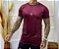 Camiseta Longline Masculina Aveludada Bordô Basica Premium # - Imagem 2