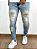 Calça Jeans Masculina Super Skinny Clara Destroyed Elementos - Imagem 2