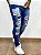 Calça Jeans Masculina Super Skinny Escura Forro e Escritas - Imagem 2