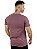 Camiseta Longline Masculina Bordô Marmorizada Básica Premium @ - Imagem 3