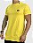 Camiseta Masculina Longline Amarela Plaqueta Ball Fint - Imagem 2