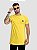 Camiseta Masculina Longline Amarela Plaqueta Ball Fint - Imagem 4