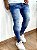 Calça Jeans Masculina Super Skinny Escura Destroyed Minimal - Imagem 4