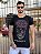Camiseta Longline Masculina Preta Caveira Strass Color - Imagem 1