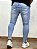 Calça Jeans Masculina Super Skinny Clara Destroyed Skull Bordada* - Imagem 5