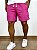 Bermuda Linho Masculina Pink Básica Com Cordão - Imagem 3