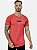 Camiseta Longline Masculina Suede Vermelha Logo Emborrachado - Imagem 1