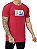 Camiseta Longline Masculina Vermelha Box Logo Colors - Imagem 1