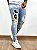 Calça Jeans Masculina Super Skinny Clara Respingo Mickey Bordado - Imagem 2