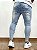Calça Jeans Masculina Super Skinny Clara Respingo Mickey Bordado - Imagem 5
