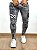 Calça Jeans Masculina Super Skinny Cinza Escuro Caveira Bordada - Imagem 1