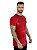 Camiseta Longline Masculina Vermelha Veludo Box Frontal - Imagem 2