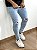 Calça Jeans Masculina Super Skinny Clara Rasgo No Joelho Vip - Imagem 4