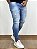 Calça Jeans Masculina Super Skinny Clara Puídos Leves Premium - Imagem 2