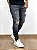 Calça Jeans Masculina Super Skinny Lavagem Escura Destroyed - Imagem 4