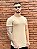 Camiseta Longline Masculina Bege Lion Basic # - Imagem 2