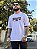 Camiseta Oversized Masculina Branca Escritas College - Imagem 4