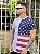 Camiseta Longline Masculina Branca Estampa USA - Imagem 3